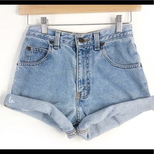 Vintage High Waisted Shorts, denim shorts